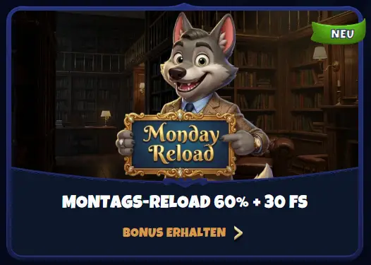 Golobet Casino DE Montags-Reload Bonus