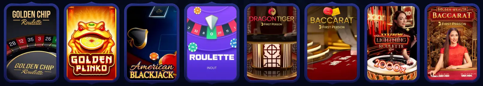 Golobet Casino Tischspiele